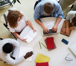 Student accessing VET course resources